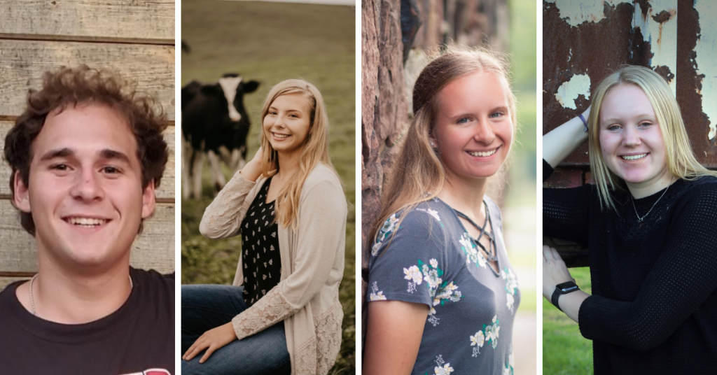 Four Students Begin OnFarm Internships on Progressive Dairy Farms